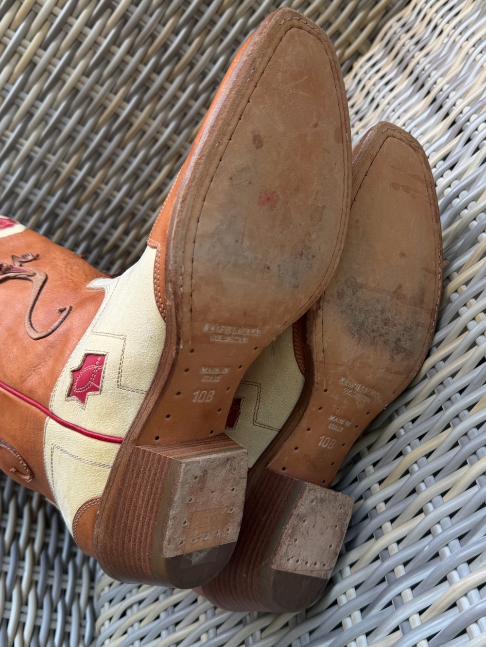 Ralph Lauren Collection Cowboy Boots 10 B Lizard Western Rodeo Cowgirl RARE - Picture 8 of 10